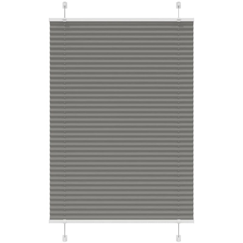 Plissee Anthrazit 100x150 Cm Stoffbreite 99, 4 Cm Polyester Vidaxl