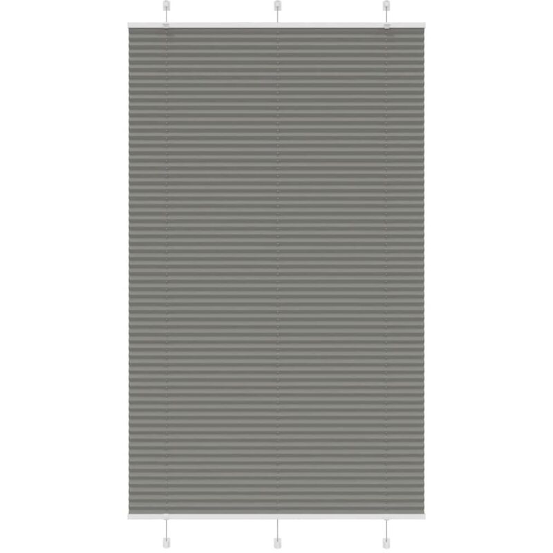 Plissee Anthrazit 120x200 Cm Stoffbreite 119, 4 Cm Polyester Vidaxl