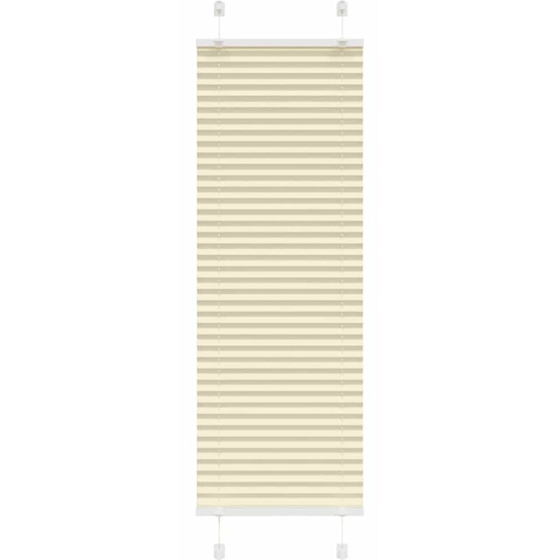 Plissee Creme 45x100 Cm Stoffbreite 44, 4 Cm Polyester Vidaxl 946067