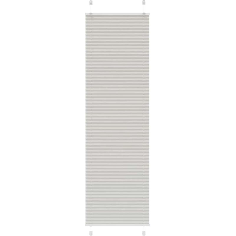 Plissee Hellgrau 65x200 Cm Stoffbreite 64, 4 Cm Polyester Vidaxl