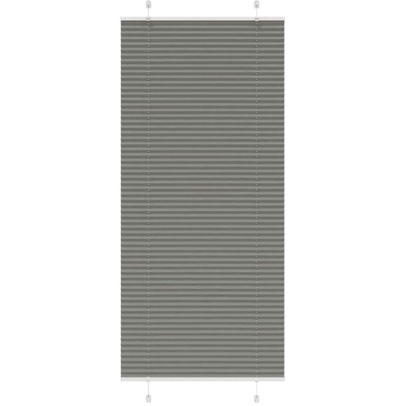 Plissee Anthrazit 95x200 Cm Stoffbreite 94, 4 Cm Polyester Vidaxl