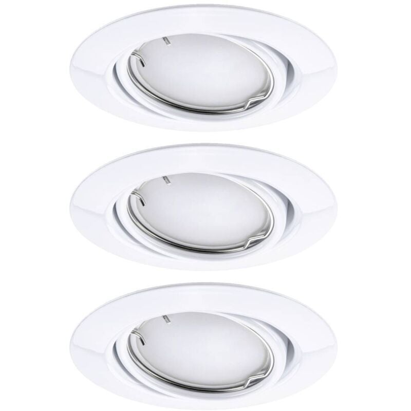 92466 Luminaire à led encastrable jeu de 3 led 14.7 w blanc - Paulmann