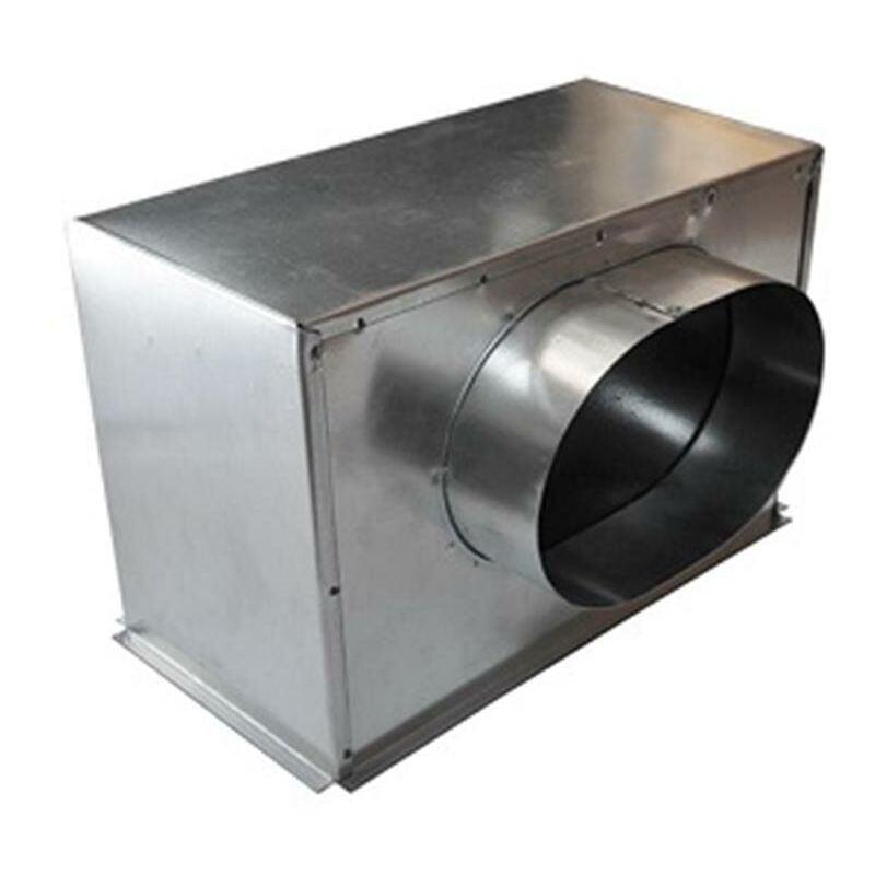 Baillindustrie - Plénum en acier pour grille de soufflage - 300x100mm (sortie latérale - Ø160)