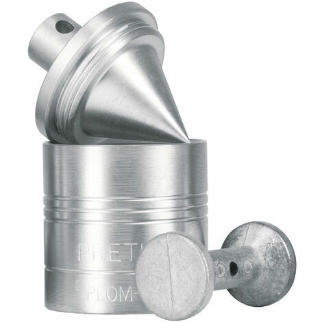 Plomada metálica con centro - 340 g - 3