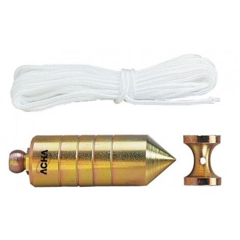PLOMADA + NUEZ DIABOLO DE ACERO CINCADAS  200grs - ACHA