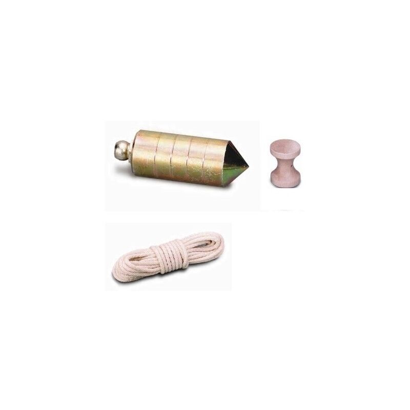

Plomada Albañil 0200Gr Nuez Madera Hierro Laton - Nusac