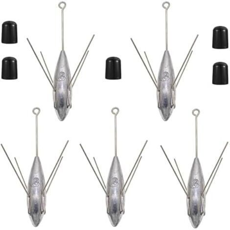 Plomb De Pêche Sputnik - 5 Pièces 57 g À 142 g - Pour Pêche En Mer Surf Casting Et En Eau Douce - Plombs À Longue Queue