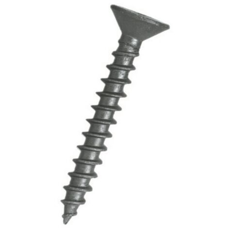 Plombelec 074750 - 100 x Tornillos para madera de acero cincado blanco - Cabeza avellanada Pozidriv - Ø4,5x50mm