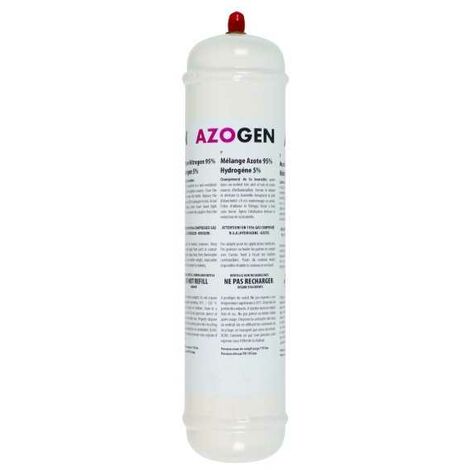 Plombservice – Bouteille azote hydrogéné 1kg – 95% azote et 5% hydrogène – Compatible systèmes de gaz standard – Pour usages industriels et scientifiques