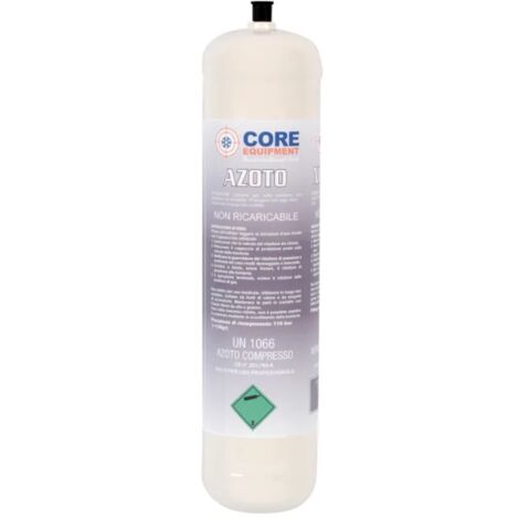 Plombservice – Bouteille d'azote 1kg non rechargeable – Gaz pour soudure et découpe à flamme – Compatible avec équipements variés