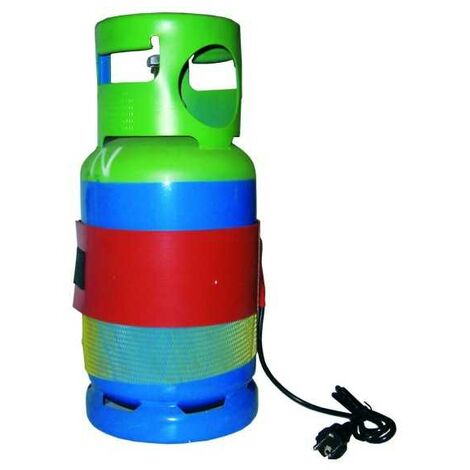 Plombservice – Ceinture chauffante pour bouteille de réfrigérant – Silicone 300W – Thermostat fixe pour contrôle température – Système velcro adaptable