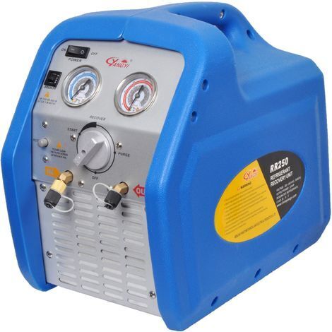 Plombservice – Station de récupération R32 – Compresseur sec – Taux de récupération 2.2kg/min – Conforme norme EN35-421 – Transport facile avec bandoulière