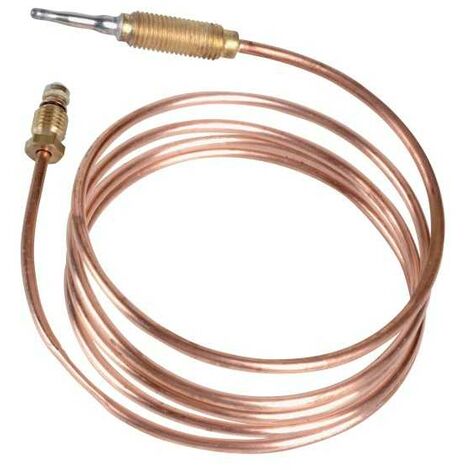 Plombservice – Thermocouple universel tête filetée 1200mm – Contrôle de flamme – Pour chaudières et systèmes de chauffage – Résistant à la chaleur