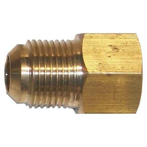 Plombservice – Union droit mâle/femelle SAE 3/8'' – 1/2'' – Raccord gaz pour plomberie – Résistance à la pression – Dimensions 25mm x 38mm