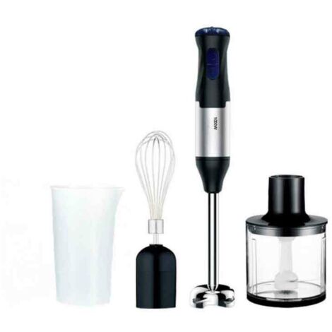 Plongeant 4 en 1 Kitchen Master Blender à Main 5 Vitesses Réglable - 1000 Watt
