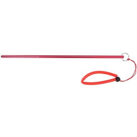 Plongée sous-Marine Pointeur Plongée sous-Marine en Alliage d’Aluminium Chuiller Pointeur Bâton avec Mesure et Longe Replacement pour Plongée sous-Marine(Rouge)