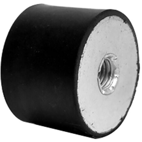 Plot antivibratoire femelle RS PRO M10 Ø 50mm en Caoutchouc naturel ( Prix pour Paquet de 4 )