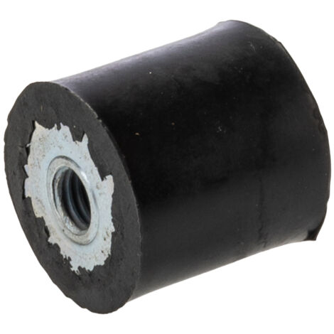 Plot antivibratoire femelle RS PRO M6 Ø 20mm en Caoutchouc naturel ( Prix pour 1 )