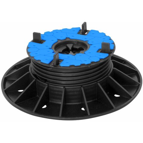 Dakota – Plot réglable autonivelant pour dalles 37-60 mm – Hauteur 150-270 mm – Pente jusqu'à 5% – Ailettes 4 mm détachables