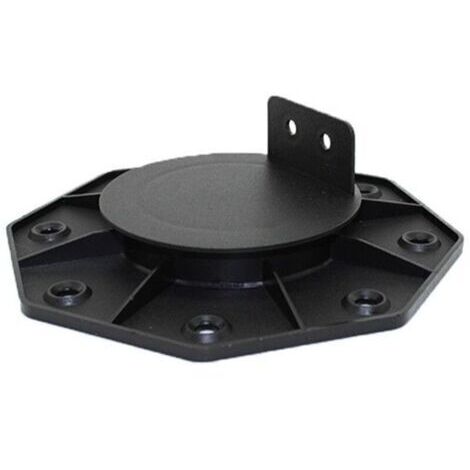 PLOT RÉGLABLE DE 18 À 30 MM POUR TERRASSE BOIS ET COMPOSITE - L: 148 mm - l: 148 mm - E: 30 mm - Noir