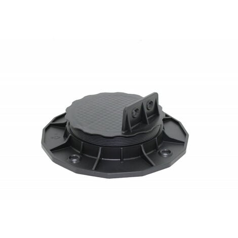 PLOT RÉGLABLE DE 18 À 32 MM POUR TERRASSE BOIS ET COMPOSITE - Coloris - Noir