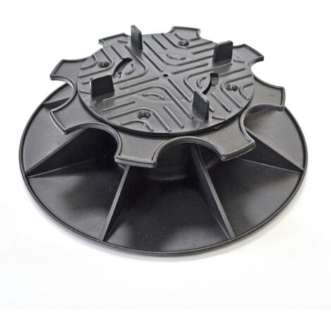Plot terrasse - Lambourde larg. max. 55 mm - Hauteur réglable de 5 à 8,5 cm - Lot de 10