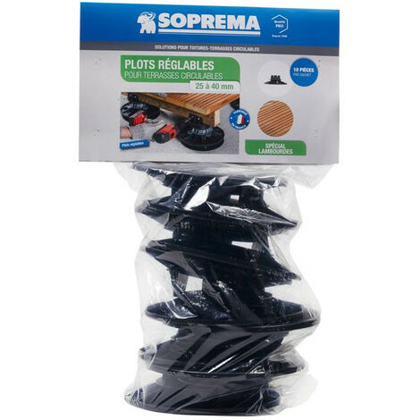Plots A Vis Reglable Pour Lambourdes Sac De 10 Soprema® H: 25 à 40 M M