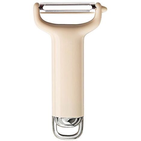 plucheur Fruits Et Lgumes En Avec Lame Mobile, Acier Inoxydable - Couleur Beige