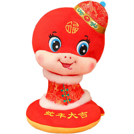 Plüschtier [20 cm] + Neugeborene Schlange 2025 + Maskottchenfigur + Tang-Anzug Sternzeichen-Schlange