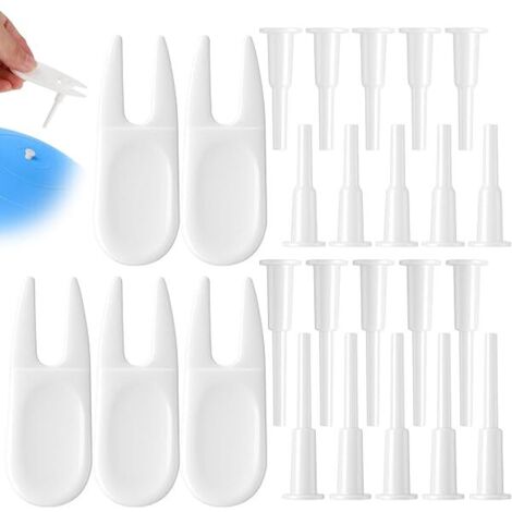 Plug De Remplacement Pour Ballon De Yoga - 10 Longs + 10 Courts + 5 Extracteurs - Kit De Réparation Pour Ballon D Exercice Et De Pilates - 25 Pièces