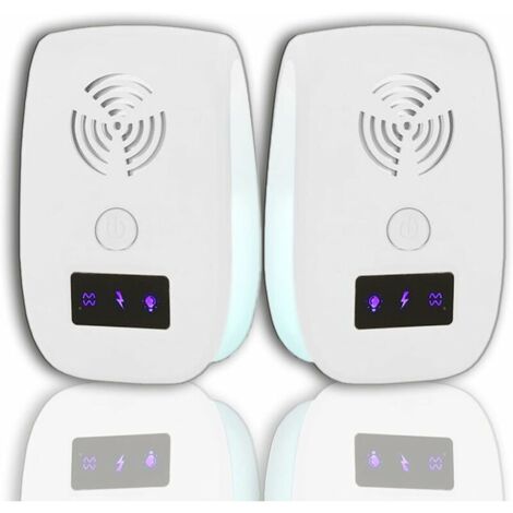 Plug-in Insect Repellent, Ultrasonic Insect Repellent, Electronic Insect Repellent - Mosquito, Mice, Spider, Cockroach Repellent (2-Pack)