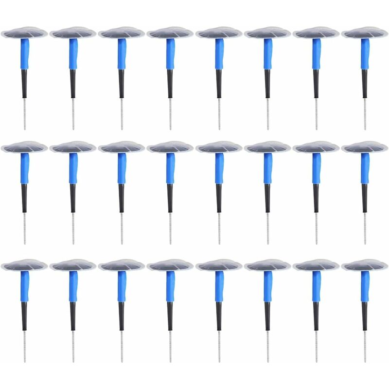 Plug Patch Gum, Champignon de réparation de crevaison de pneu Tubeless universel pour moto de voiture （24 pièces,36 * 4mm)