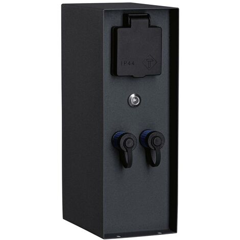 Plug & Shine Steckdosensände Rio Twilight Sensor Ip44 Antracite