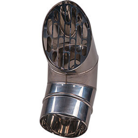 Pluggit Bogen DN150, Fortluft Edelstahl - LTBO150EG