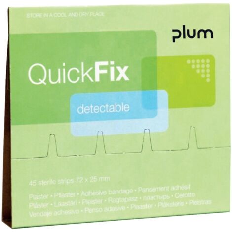 PLUM Nachfüllpackung QuickFix m. 45 Pflaster., blau