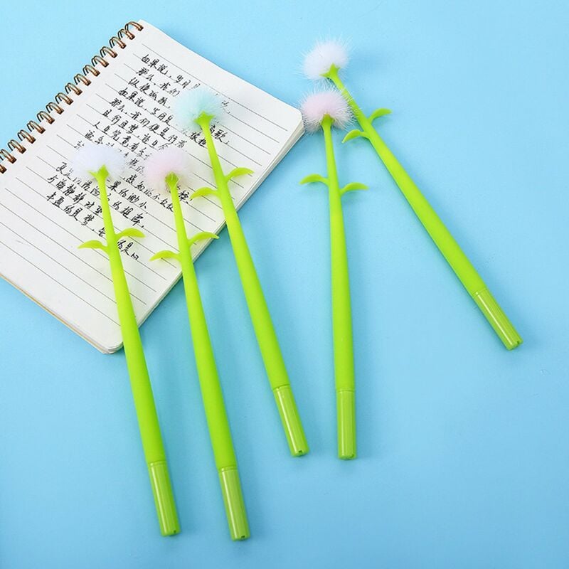 

Pluma creativa de tinta de gel de planta de diente de leon, pluma de escritura decorativa de 0,5mm para ninas, estudiantes, papeleria, regalo,
