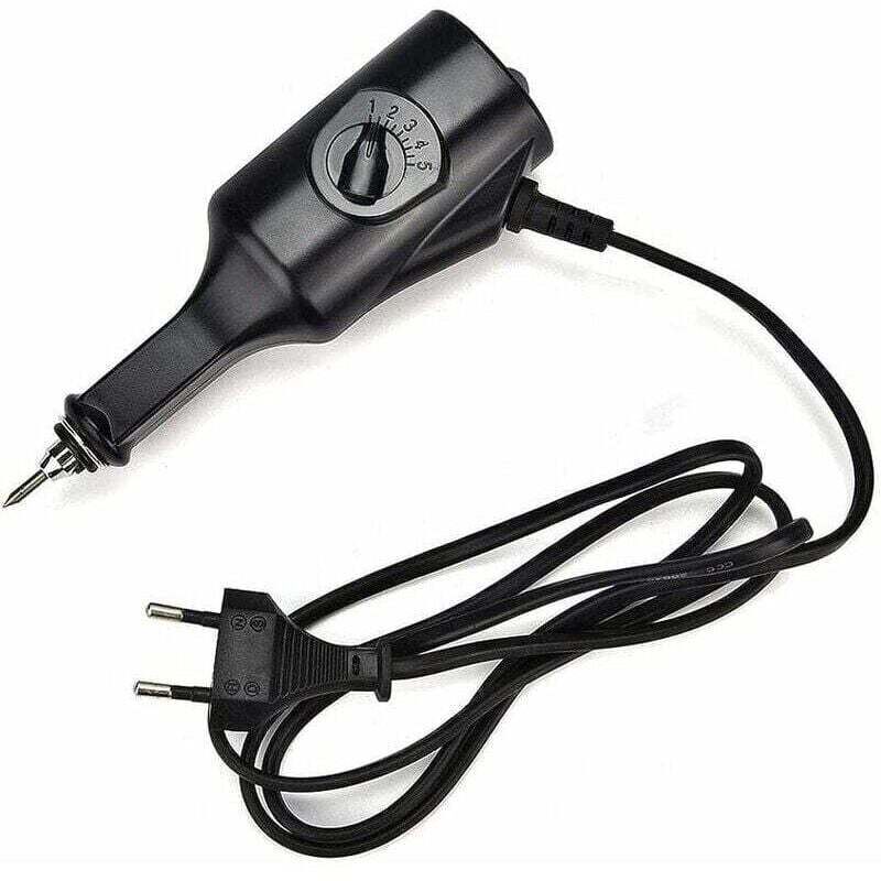 Pluma grabadora eléctrica de velocidad ajustable, pluma grabadora de metal, herramienta para joyería (UE, 220 V), para metales, porcelana, vidrio y