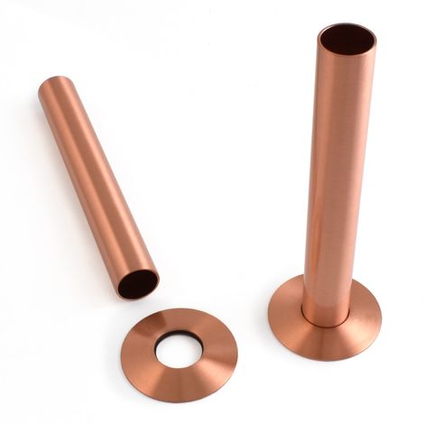 Plumbers Choice Brushed Copper Sleeving Kit 130mm (pair)