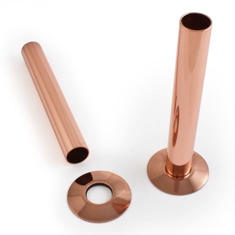 Plumbers Choice Polished Copper Sleeving Kit 130mm (pair)