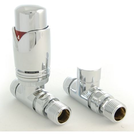 50mm Telescopic Thermostatic Radiator Valve Extension Chrome