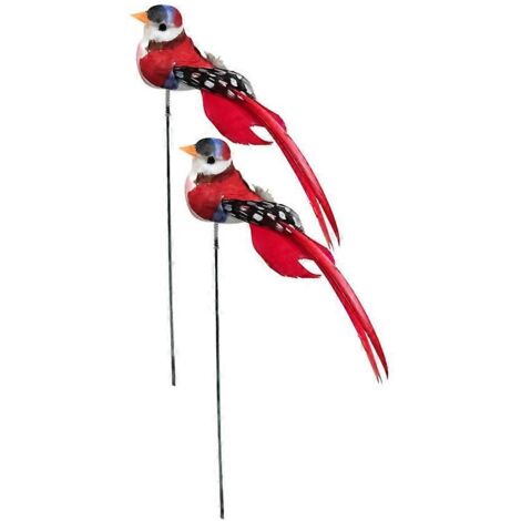 Plume d'oiseau en pot suspendu ornement statue tasse accroche jardin décoration extérieur