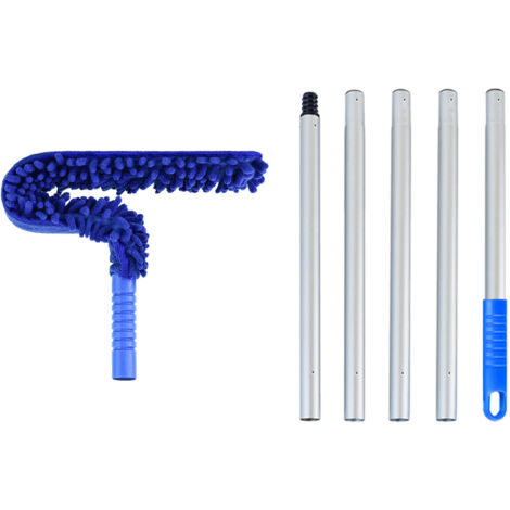 Plumeau de ventilateur de plafond, vadrouille pour auvent de camping-car avec tampon pliable, poteaux extensibles pour le nettoyage de la maison, du camping-car, de la remorque et du camion