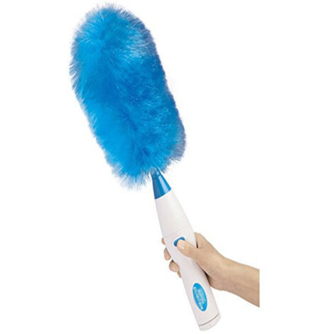 Plumeau Électrique Rotatif 360° Rechargeable - Brosse de Nettoyage à Grande Poignée - Kit Poussière Sans Fil Maison