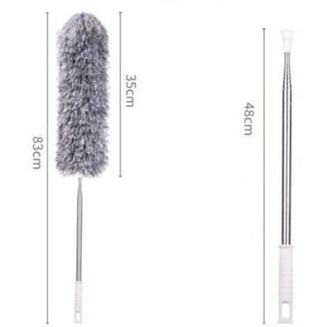 Plumeau télescopique extra-long, lavable, réglable, adapté au nettoyage des maisons et des voitures, 2,4 mètres de long.