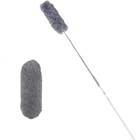 Plumeau télescopique lavable, manche télescopique en une seule pièce - Plumeau télescopique lavable, manche télescopique en une seule pièce
