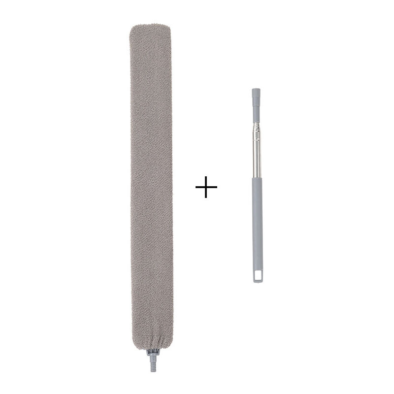 Plumeau Télescopique,BR-Vie Plumeau Microfibre avec Poignée en Acier Inoxydable,Lavable Flexible Brosse à Poussière pour Canapé-lit Meuble Plancher