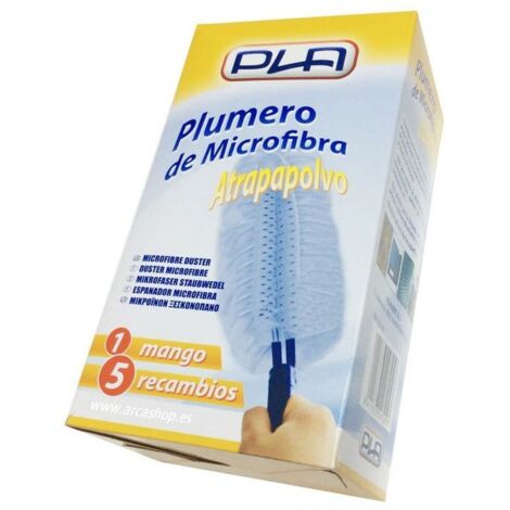 PLUMERO ATRAPAPOLVO PLA MANGO+ 5 RECAMBIOS