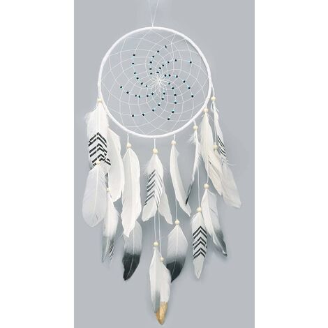 Plumes Décoration Maison Murale Intérieure Ornement Suspendue Cadeaux Fille Blanc - Blanc