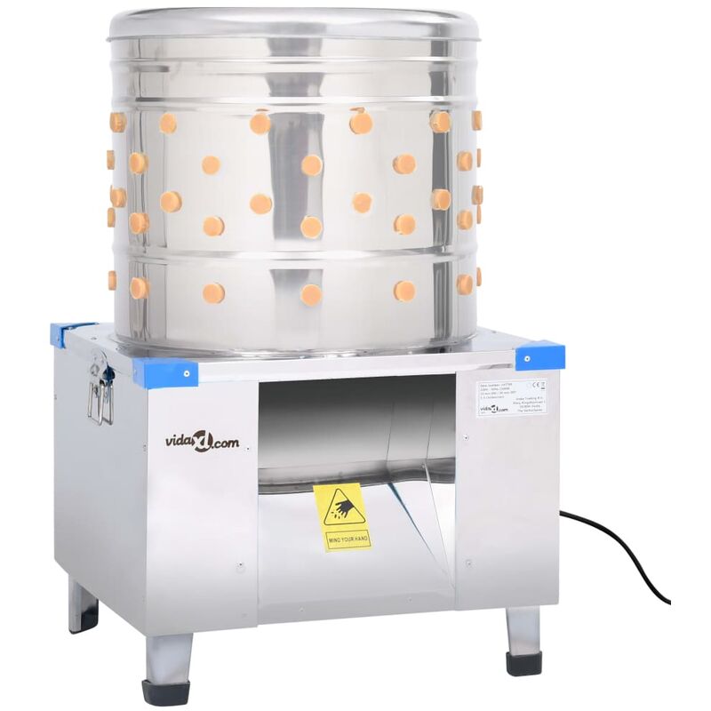 Plumeuse à poules Acier inoxydable 123 doigts 1500 W