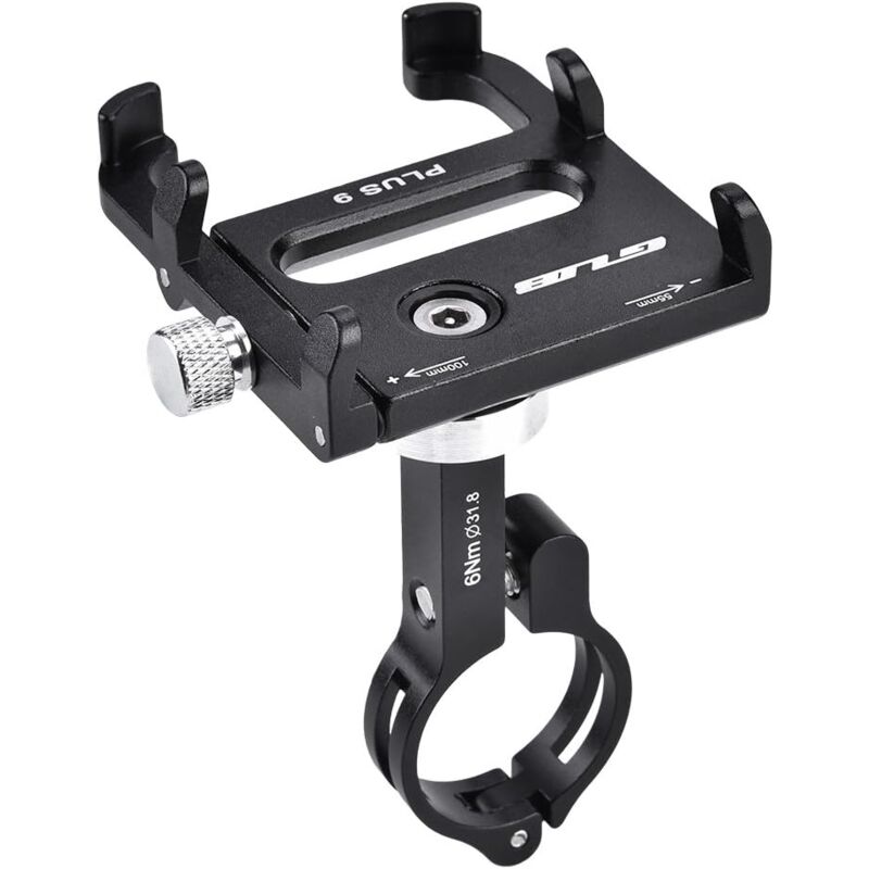 Plus 9, Plus 6,Vélo Support de Montage pour téléphone Portable Rotation à 360 ° Alliage d'aluminium réglable Universel Portable Support de Guidon